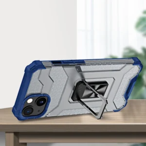 Crystal Ring Kickstand Tough Rugged Apple iPhone 12 mini mėlynos spalvos - Image 7