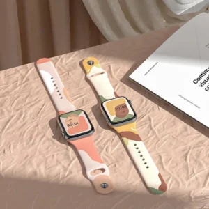 Moro apyrankė Apple Watch Ultra / 9 / 8 / 7 / 6 / SE / 5 / 4 / 3 / 2 (49mm / 45mm / 44mm / 42mm) silikoninė Apyrankė Watch Bracelet Pattern 5 - Image 3
