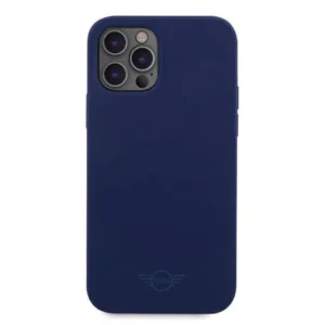 Mini MIHCP12LSLTNA Apple iPhone 12 Pro Max 6,7" granatowy/navy tvirtas silikoninis dėklas - Image 3