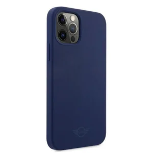 Mini MIHCP12LSLTNA Apple iPhone 12 Pro Max 6,7" granatowy/navy tvirtas silikoninis dėklas - Image 4