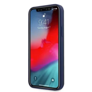 Mini MIHCP12LSLTNA Apple iPhone 12 Pro Max 6,7" granatowy/navy tvirtas silikoninis dėklas - Image 5