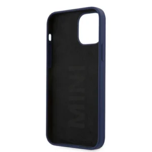 Mini MIHCP12LSLTNA Apple iPhone 12 Pro Max 6,7" granatowy/navy tvirtas silikoninis dėklas - Image 7
