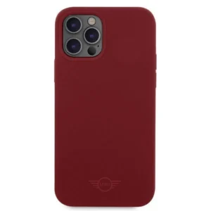 Mini MIHCP12LSLTRE Apple iPhone 12 Pro Max 6,7" czerwony/red tvirtas silikoninis dėklas - Image 3