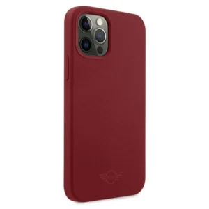 Mini MIHCP12LSLTRE Apple iPhone 12 Pro Max 6,7" czerwony/red tvirtas silikoninis dėklas - Image 4