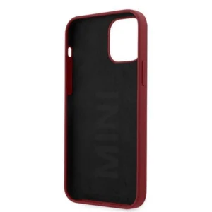 Mini MIHCP12LSLTRE Apple iPhone 12 Pro Max 6,7" czerwony/red tvirtas silikoninis dėklas - Image 7
