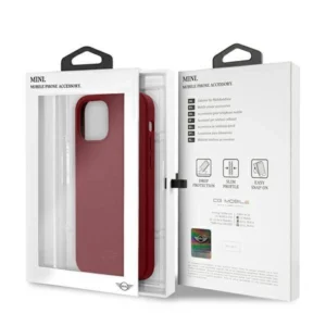 Mini MIHCP12LSLTRE Apple iPhone 12 Pro Max 6,7" czerwony/red tvirtas silikoninis dėklas - Image 8