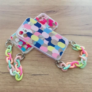 Color Chain elastiškas su grandinėle Apple iPhone 13 mini dėklas telefonui įvairiaspalvis - Image 8