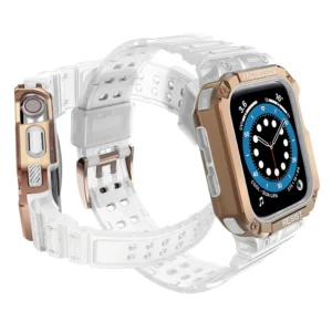 Protect apyrankė su dėklu Apple Watch 7 / 6 / 5 / 4 / 3 / 2 / SE (45 / 44 / 42mm) Dėklas Armor Watch - Image 3