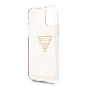 Apple iPhone 11 Pro Guess Hard dėklas Glitter Triangle (GUHCN58SGTLGO) aukso spalvos - Image 4