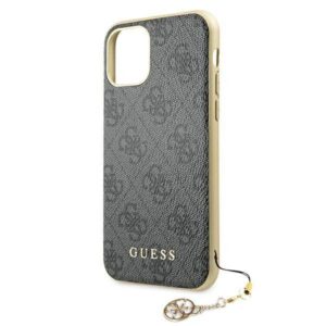 Apple iPhone 11 Guess Dėklas 4G Charms Collection (GUHCN61GF4GGR) pilkos spalvos - Image 5
