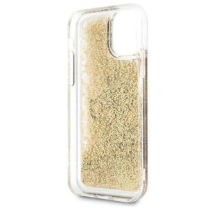 Apple iPhone 11 Guess dėklas 4G Big Liquid Glitter (GUHCN61LG4GGO) aukso spalvos - Image 4