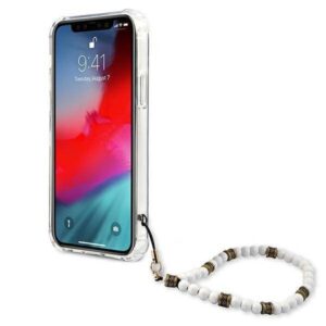 Apple iPhone 12 Pro Max Guess dėklas White Pearl (GUHCP12LKPSWH) skaidrus - Image 5