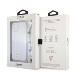 Apple iPhone 12 Pro Max Guess dėklas White Pearl (GUHCP12LKPSWH) skaidrus - Image 8