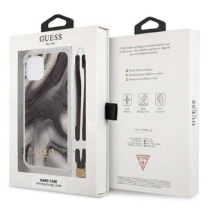 Apple iPhone 12 Pro Max Guess dėklas Marble Collection (GUHCP12LKSMAGR) pilkos spalvos - Image 8