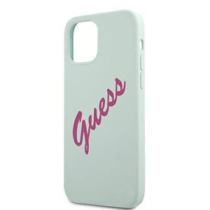 Apple iPhone 12 Pro Max Guess dėklas silikoninis Vintage (GUHCP12LLSVSBF) mėlynos spalvos - Image 6