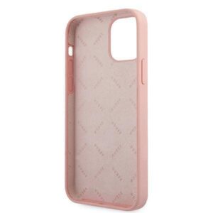 Apple iPhone 12 / 12 Pro Guess dėklas silikoninis Vintage (GUHCP12MLSVSPG) rožinės spalvos - Image 7