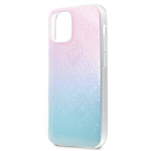 Apple iPhone 12 Mini Guess dėklas 4G 3D Pattern Collection (GUHCP12S3D4GGBP) mėlynos spalvos & rožinės spalvos - Image 6