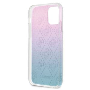 Apple iPhone 12 Mini Guess dėklas 4G 3D Pattern Collection (GUHCP12S3D4GGBP) mėlynos spalvos & rožinės spalvos - Image 7