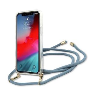 Apple iPhone 12 Mini Guess dėklas Script Vintage (GUHCP12SCRTVSBL) mėlynos spalvos - Image 4