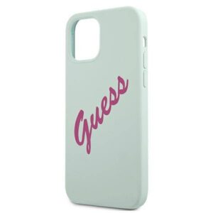 Apple iPhone 12 Mini Guess dėklas silikoninis Vintage (GUHCP12SLSVSBF) mint - Image 6