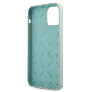 Apple iPhone 12 Mini Guess dėklas silikoninis Vintage (GUHCP12SLSVSBF) mint - Image 7