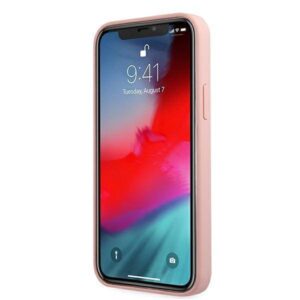 Apple iPhone 12 Mini Guess dėklas Script Vintage (GUHCP12SLSVSPI) rožinės spalvos - Image 5