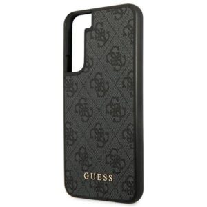 Samsung Galaxy S22 Guess Book 4G Metal Gold Logo (GUHCS22SG4GFGR) telefono dėklas pilkos spalvos - Image 6