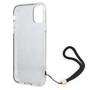 Apple iPhone 11 Guess dėklas 4G Print Strap (GUOHCN61H4STW) rudos spalvos - Image 7