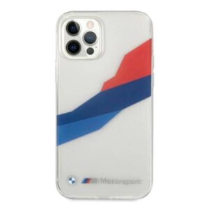 Apple iPhone 12 Pro Max BMW dėklas Motorsport Tricolor (BMHCP12LSKTGT) skaidrus - Image 3
