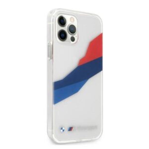 Apple iPhone 12 Pro Max BMW dėklas Motorsport Tricolor (BMHCP12LSKTGT) skaidrus - Image 4