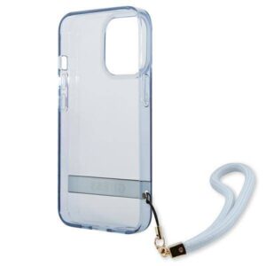 Apple iPhone 13 Pro Guess dėklas Translucent Stap (GUHCP13LHTSGSB) mėlynos spalvos - Image 7