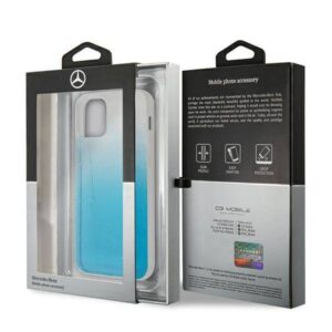Apple iPhone 12 / 12 Pro Mercedes dėklas Transparent Line (MEHCP12MCLGBL) mėlynos spalvos - Image 7