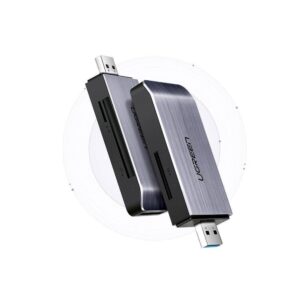 UGREEN USB Adapteris 4 in1 atminities kortelių skaitytuvas SD + microSD sidabrinės spalvos - Image 8