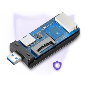 UGREEN USB Adapteris 4 in1 atminities kortelių skaitytuvas SD + microSD sidabrinės spalvos - Image 9