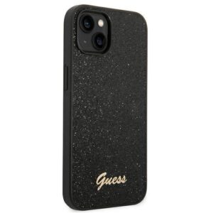 Apple iPhone 14 Plus Guess Hard case Glitter Script telefono dėklas juodos spalvos - Image 4