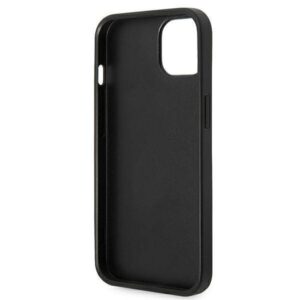 Apple iPhone 14 plus Karl Lagerfeld dėklas Saffiano Karl`s Head Patch sidabrinės spalvos - Image 7