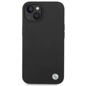 Apple iPhone 14 BMW silikoninis dėklas Metal Logo juodos spalvos - Image 3