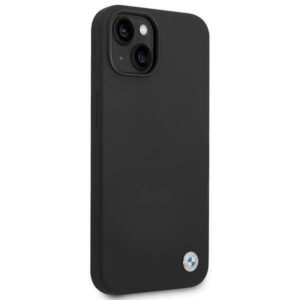 Apple iPhone 14 BMW silikoninis dėklas Metal Logo juodos spalvos - Image 4
