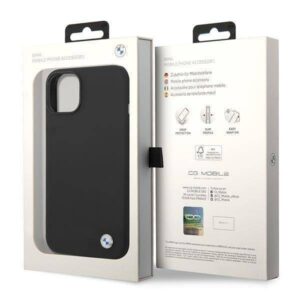 Apple iPhone 14 BMW silikoninis dėklas Metal Logo juodos spalvos - Image 8