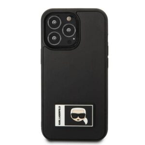 Apple iPhone 13 Pro Karl Lagerfeld dėklas Ikonik Patch juodos spalvos - Image 3