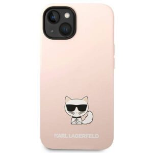 Apple iPhone 14 Plus Karl Lagerfeld dėklas Silicone Choupette Body (KLHCP14MSLCTPI) light rožinės spalvos - Image 3