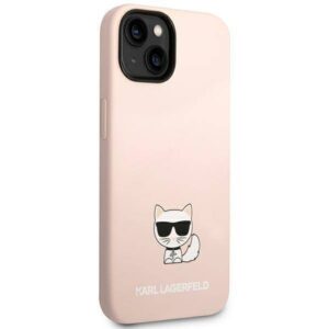 Apple iPhone 14 Plus Karl Lagerfeld dėklas Silicone Choupette Body (KLHCP14MSLCTPI) light rožinės spalvos - Image 4