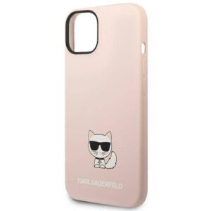 Apple iPhone 14 Plus Karl Lagerfeld dėklas Silicone Choupette Body (KLHCP14MSLCTPI) light rožinės spalvos - Image 6