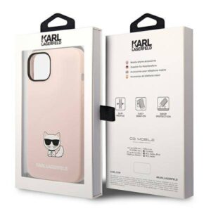 Apple iPhone 14 Plus Karl Lagerfeld dėklas Silicone Choupette Body (KLHCP14MSLCTPI) light rožinės spalvos - Image 8