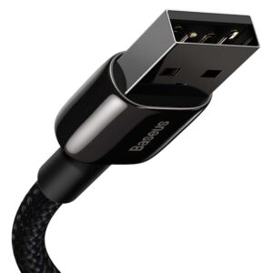 Baseus Tungsten Gold Kabelis USB į iP 2.4A 2m juodos spalvos - Image 2