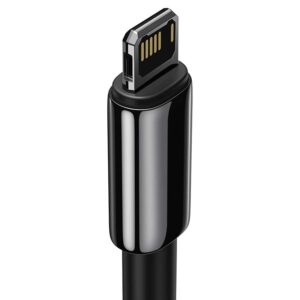 Baseus Tungsten Gold Kabelis USB į iP 2.4A 2m juodos spalvos - Image 4