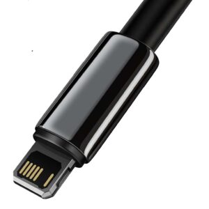 Baseus Tungsten Gold Kabelis USB į iP 2.4A 2m juodos spalvos - Image 6
