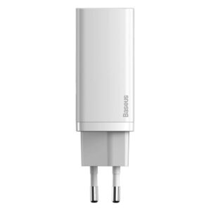 Baseus GaN2 Lite Quick Travel Charger USB+C 65W EU baltos spalvos - Image 3