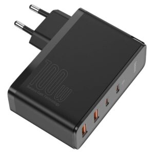Baseus GaN2 Pro Quick Travel Charger 2x USB + 2x USB-C, 100W, EU juodos spalvos - Image 5