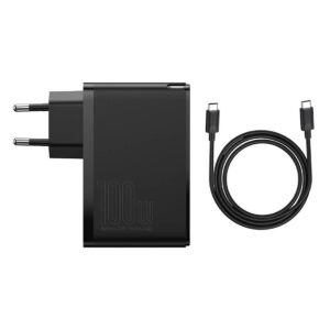 Baseus GaN2 Pro Quick Travel Charger 2x USB + 2x USB-C, 100W, EU juodos spalvos - Image 7